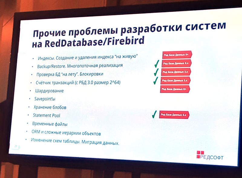 Новые возможности СУБД Ред База Данных 5.0
