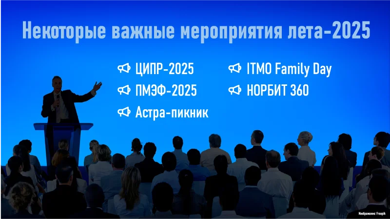 Некоторые важные мероприятия лета-2025