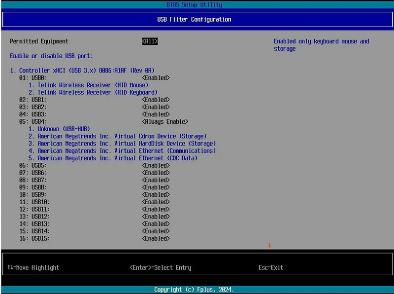 Интерфейс BIOS Fplus